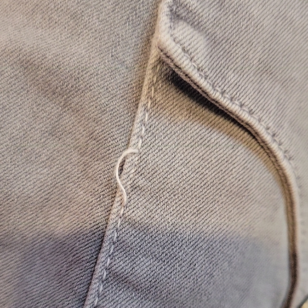 Hudson Crop Collin Light Gray Skinny Jeans Size 27 - Picture 14 of 16